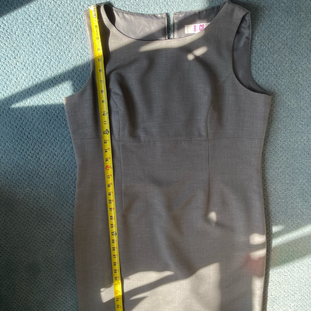 Elegant Gray Sleeveless Dress